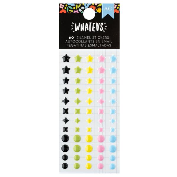 American Crafts - Enamel Dots "Whatevs" 60 Stk.