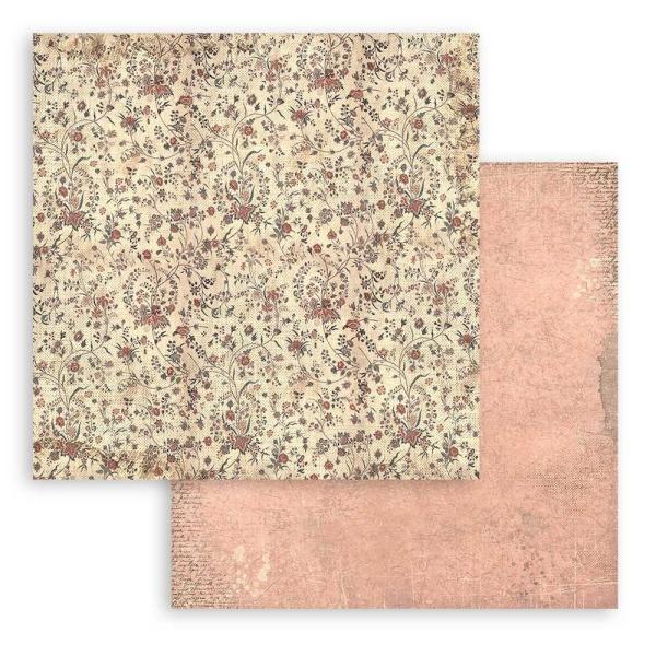 Stamperia - Designpapier "Brocante Antiques Backgrounds" Paper Pack 8x8 Inch - 10 Bogen