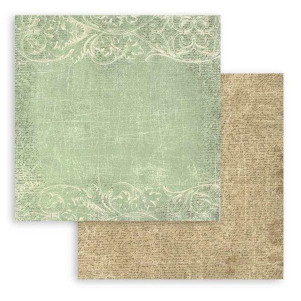 Stamperia - Designpapier "Brocante Antiques Backgrounds" Paper Pack 8x8 Inch - 10 Bogen