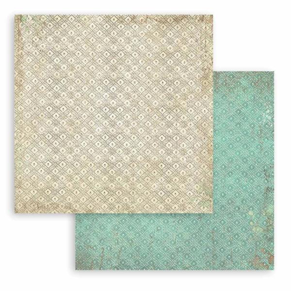 Stamperia - Designpapier "Brocante Antiques Backgrounds" Paper Pack 8x8 Inch - 10 Bogen