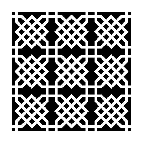 The Crafters Workshop - Schablone 15x15cm "Knot Garden" Template