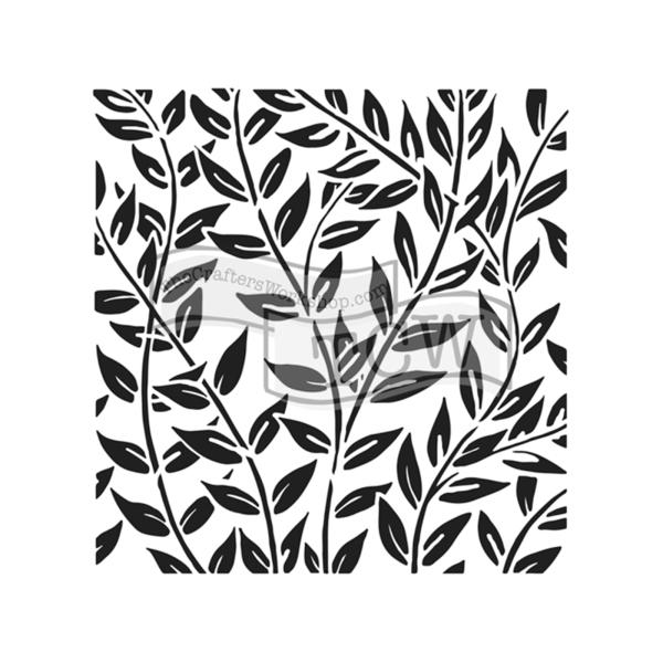 The Crafters Workshop - Schablone 15x15cm "Jungle Vines" Template