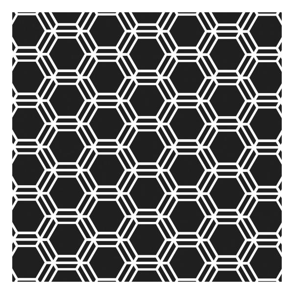 The Crafters Workshop - Schablone 15x15cm "Honeycomb" Template