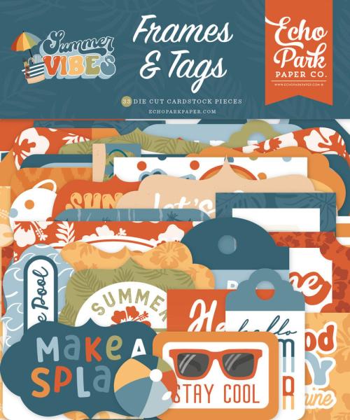 Echo Park - Stanzteile & Anhänger "Summer Vibes" Frames & Tags 
