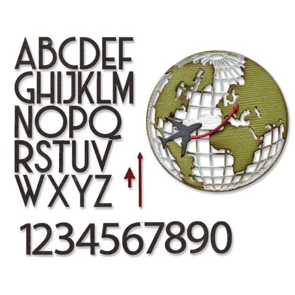 Sizzix - Stanzschablone "Vault World Travel" Thinlits Craft Dies by Tim Holtz