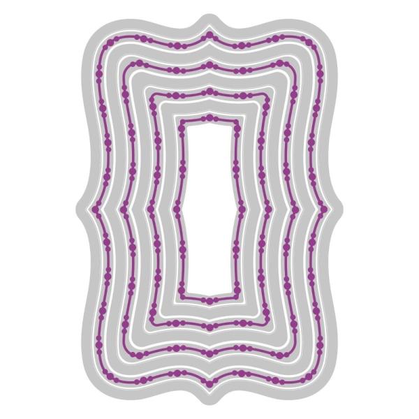 Sizzix - Stanzschablone "Doris Dotted Top Note" Framelits Craft Dies Design by Stacey Park