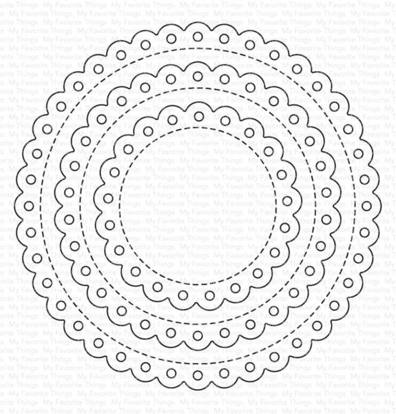 My Favorite Things - Stanzschablone "Stitched Eyelet Lace Circle STAX" Die-namics