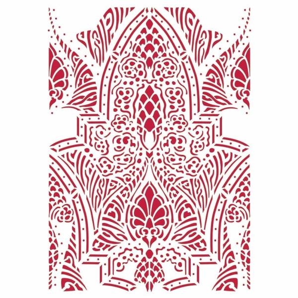 Stamperia - Schablone A4 "Romantic Horses Saddle Pattern" Stencil