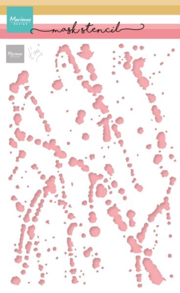 Marianne Design - Schablone 14,9x21cm "Spilled Paint" Stencil