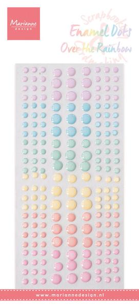 Marianne Design - Klebeperlen "Over The Rainbow" Enamel Dots