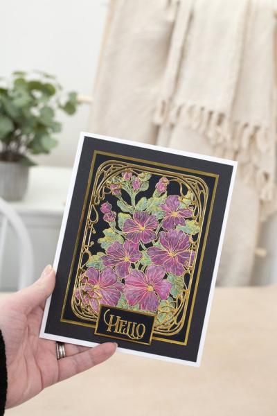 Crafters Companion - Stanzschablone "Art Nouveau Frame" Dies Design by Sheena Douglass