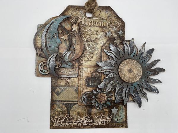 Stamperia - Stanzteile aus Graupappe "Alchemy Sun and Moon" Greyboard Die Cuts