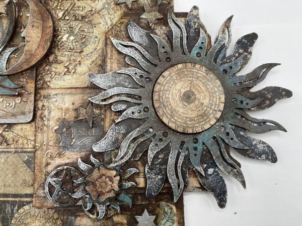 Stamperia - Stanzteile aus Graupappe "Alchemy Sun and Moon" Greyboard Die Cuts