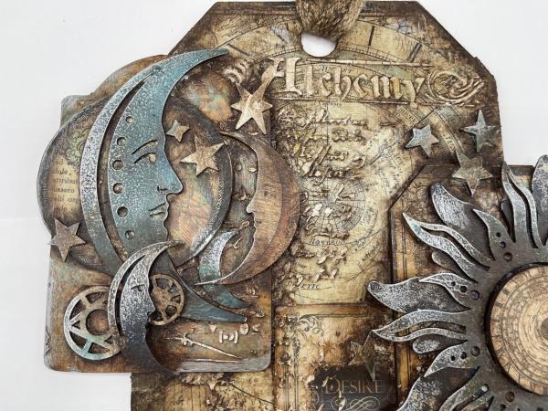 Stamperia - Stanzteile aus Graupappe "Alchemy Sun and Moon" Greyboard Die Cuts