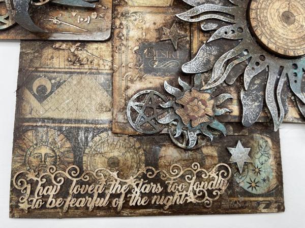 Stamperia - Stanzteile aus Graupappe "Alchemy Sun and Moon" Greyboard Die Cuts