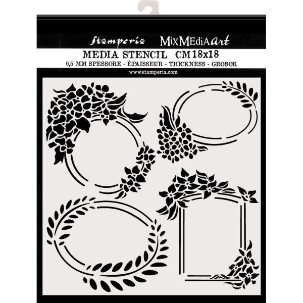Stamperia - Schablone 18x18cm "Labels" Stencil  