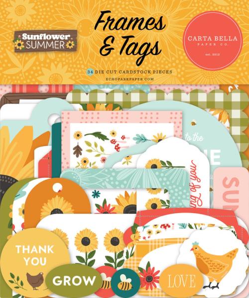 Carta Bella "Sunflower Summer" Frames & Tags