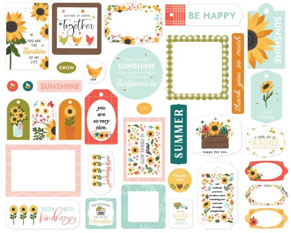 Carta Bella "Sunflower Summer" Frames & Tags