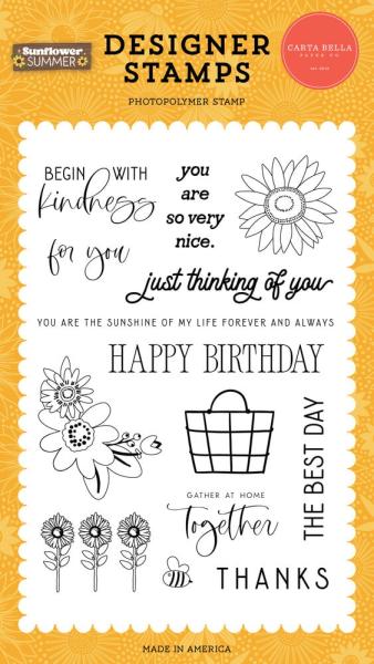Carta Bella - Stempelset "Begin With Kindness" Clear Stamps