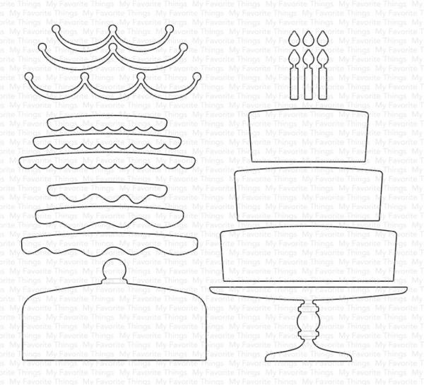 My Favorite Things - Stanzschablone "Bring On the Cake" Die-namics
