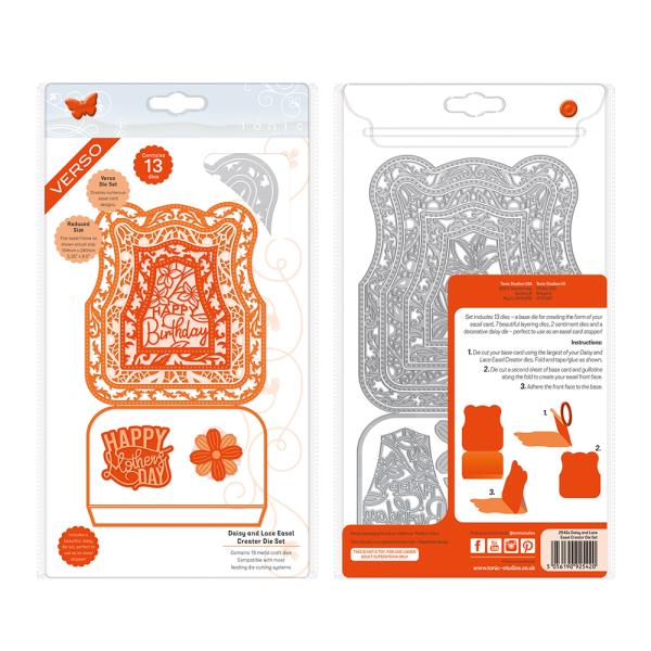 Tonic Studios - Stanzschablone "Daisy Lace Easel karte" Dies 
