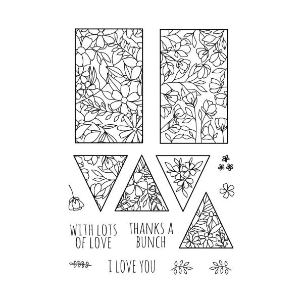 Tonic Studios - Stempelset "Dimensions floral box" Clear Stamps