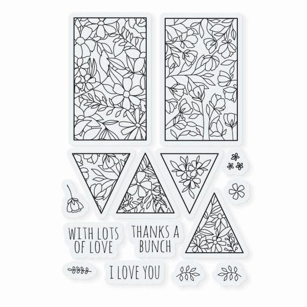 Tonic Studios - Stempelset "Dimensions floral box" Clear Stamps