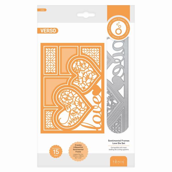 Tonic Studios - Stanzschablone "Essentials sentimental frames Love" Dies 
