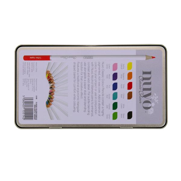 Tonic Studios - Nuvo Classic Colour Pencils "Brilliantly Vibrant" 12 Aquarellstifte