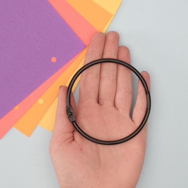 Vaessen Creative - Buchringe 75mm "Schwarz"