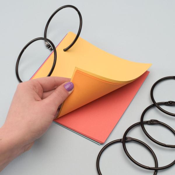 Vaessen Creative - Buchringe 75mm "Schwarz"