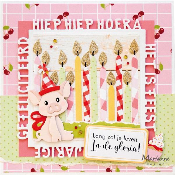 Marianne Design - Präge- und Stanzschalone "Eline's Pig Family" Collectables Dies