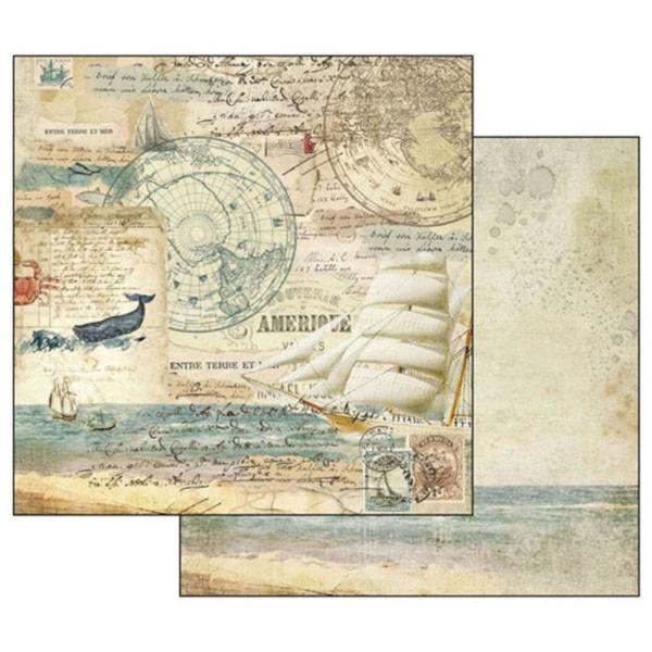 Stamperia - Designpapier "Around the World" Paper Pack 12x12 Inch - 10 Bogen