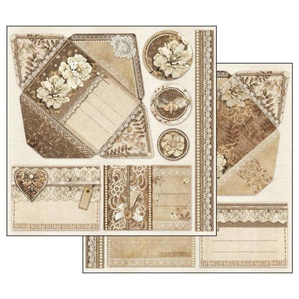 Stamperia - Designpapier "Old Lace" Paper Pack 12x12 Inch - 10 Bogen