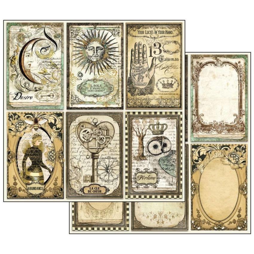 Stamperia - Designpapier "Alchemy" Paper Pack 12x12 Inch - 10 Bogen