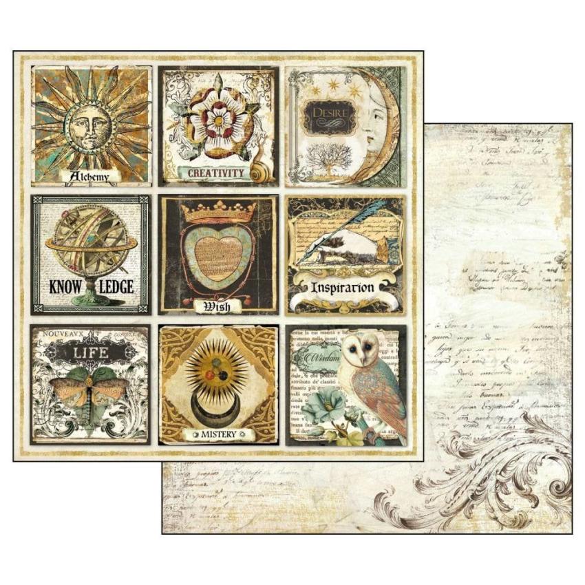 Stamperia - Designpapier "Alchemy" Paper Pack 12x12 Inch - 10 Bogen