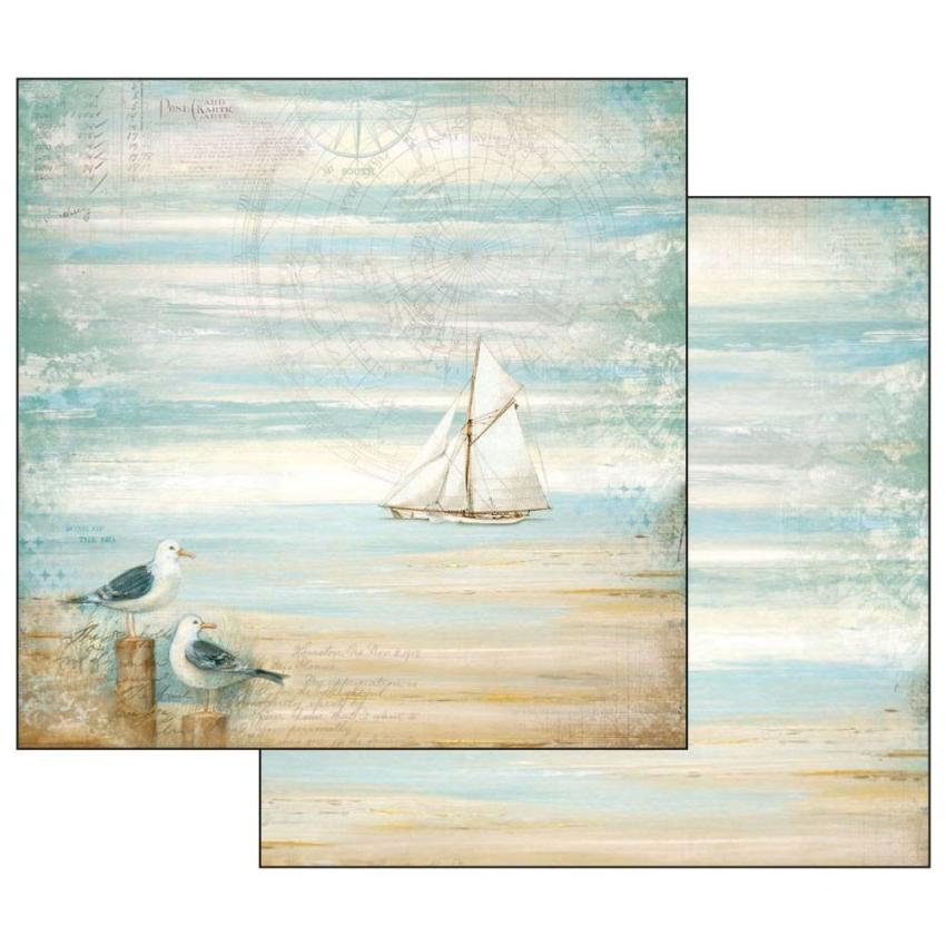 Stamperia - Designpapier "Sea Land" Paper Pack 12x12 Inch - 10 Bogen