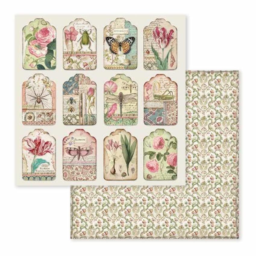 Stamperia - Designpapier "Spring Botanic" Paper Pack 12x12 Inch - 10 Bogen