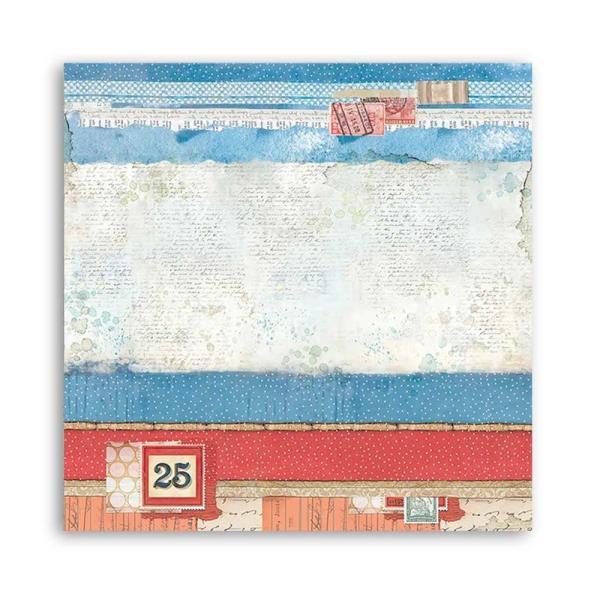 Stamperia - Designpapier "Christmas Patchwork Rounds" Paper Sheets 12x12 Inch - 10 Bogen