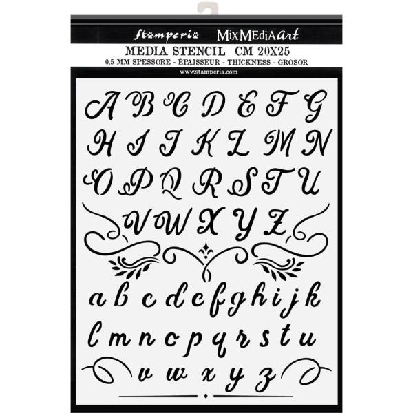 Stamperia - Schablone 20x25cm "Alphabet" Stencil