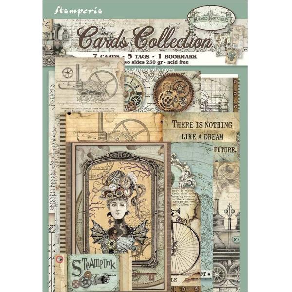 Stamperia - Stanzteile "Voyages Fantastiques" Cards Collection