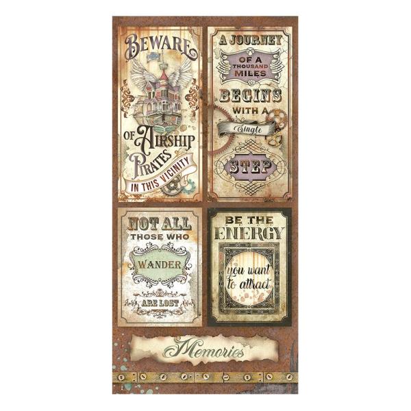 Stamperia - Designpapier "Lady Vagabond Lifestyle " Paper Pack 6x12 Inch - 10 Bogen