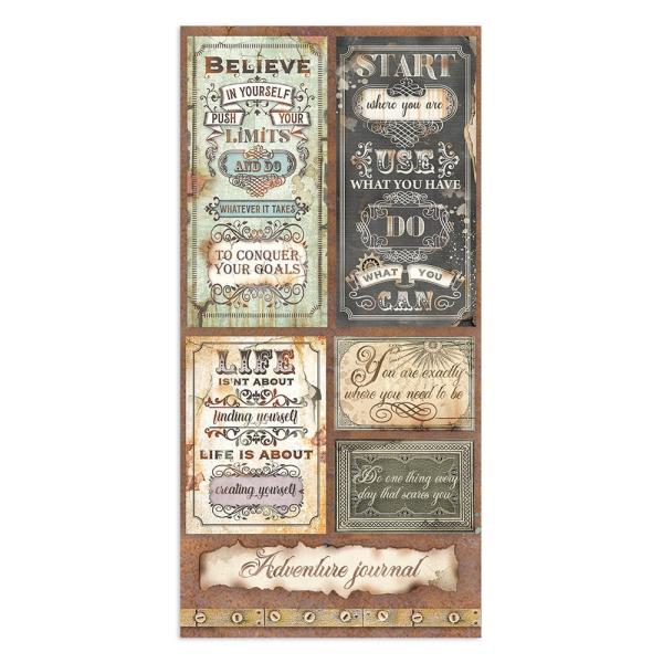 Stamperia - Designpapier "Lady Vagabond Lifestyle " Paper Pack 6x12 Inch - 10 Bogen