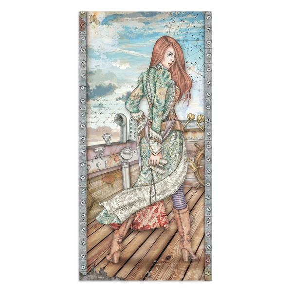 Stamperia - Designpapier "Lady Vagabond Lifestyle " Paper Pack 6x12 Inch - 10 Bogen