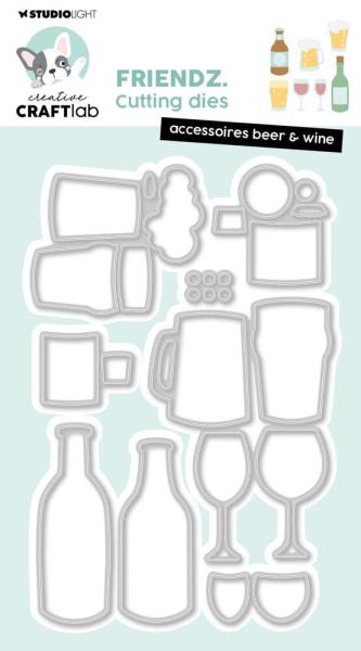 Creative Craft Lab - Studio Light - Stanzschablone "Beer & Wine" Dies