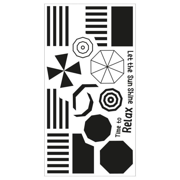 Sizzix - Stempelset "Beach Blankets & Brellas" Clear Stamps Design by Catherine Pooler