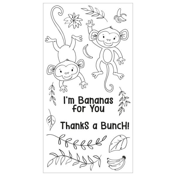 Sizzix - Stempelset "Going Bananas" Clear Stamps Design by Catherine Pooler