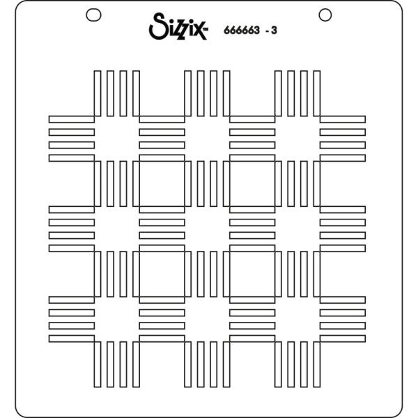 Sizzix - Schablone "Pool Deck" Layered Stencil Design by Catherine Pooler