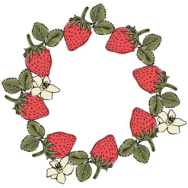 Sizzix - Stempelset "Botanical Fruit" Clear Stamps Design by Lisa Jones