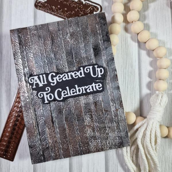 Creative Expressions - Stanzschablone "All Geared Up To Celebrate" Shadowed Sentiments Dies Mini Design by Sue Wilson